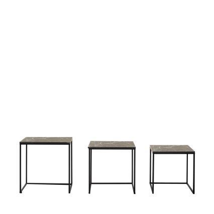KIT 3x Soffbord svart
