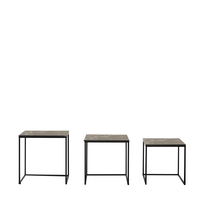KIT 3x Soffbord svart