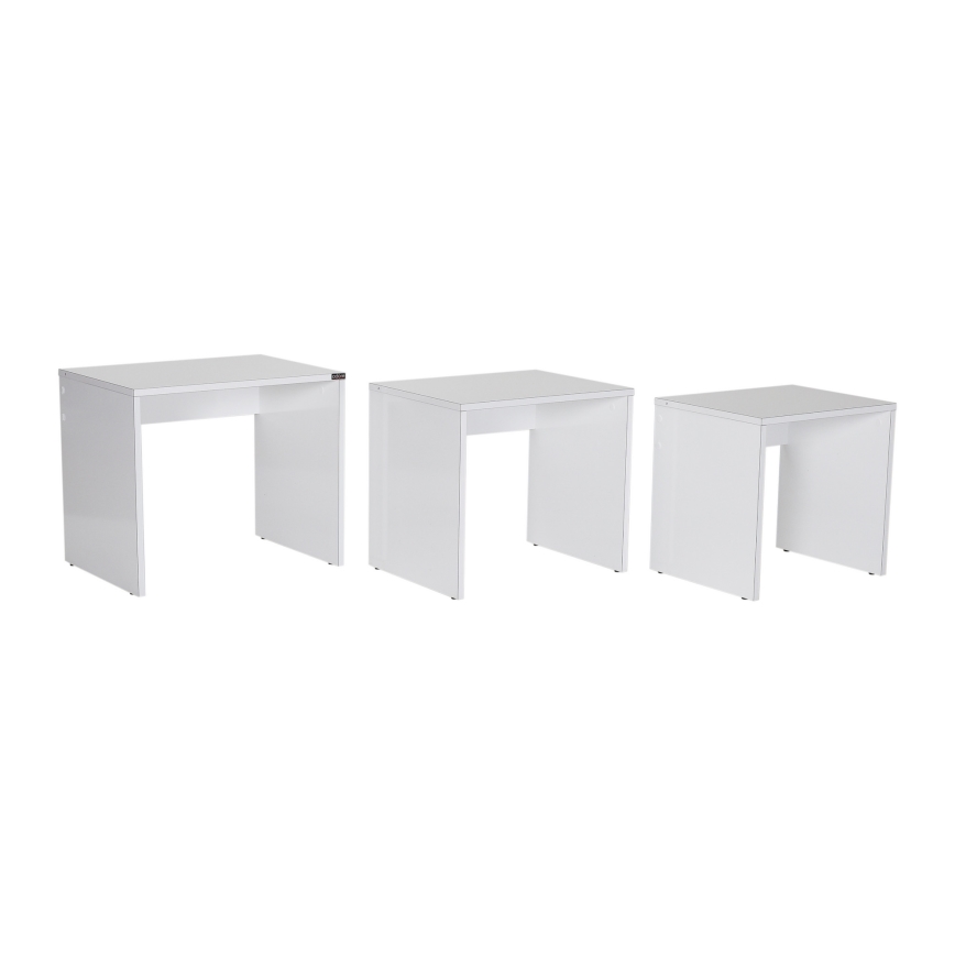 KIT 3x Soffbord vit