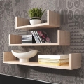 KIT 3x Vägghylla TRIO beige