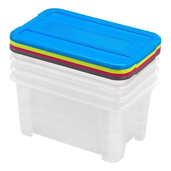 KIT 4x Förvaringslåda TEX BOX 4,5 l