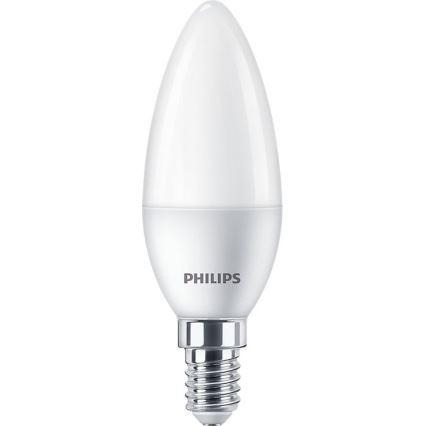 KIT 4x LED glödlampa Philips B35 E14/5W/230V 2700K