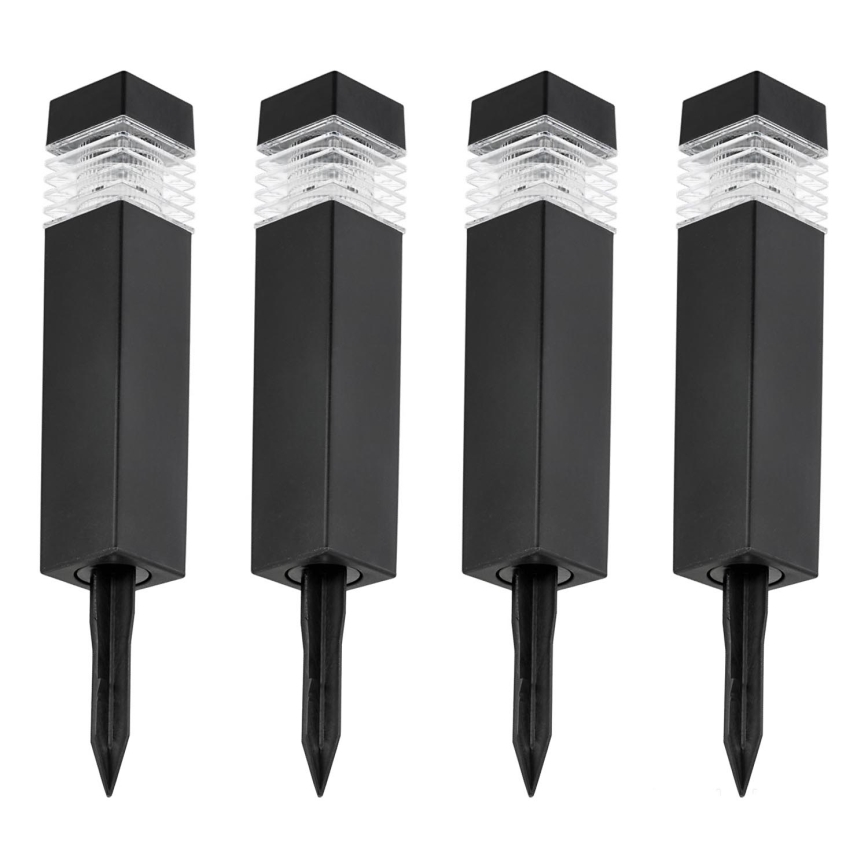 KIT 4x LED solcellslampa LED/0,06W/1,2V 1xAAA 6000K IP44 100 mAh