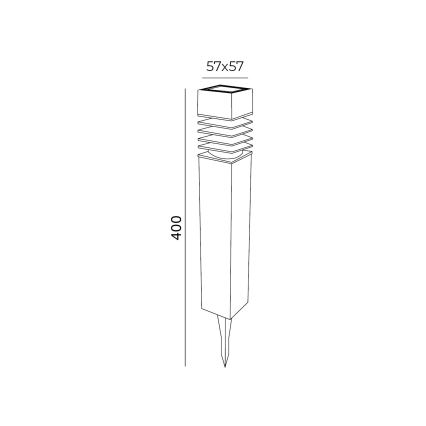 KIT 4x LED solcellslampa LED/0,06W/1,2V 1xAAA 6000K IP44 100 mAh