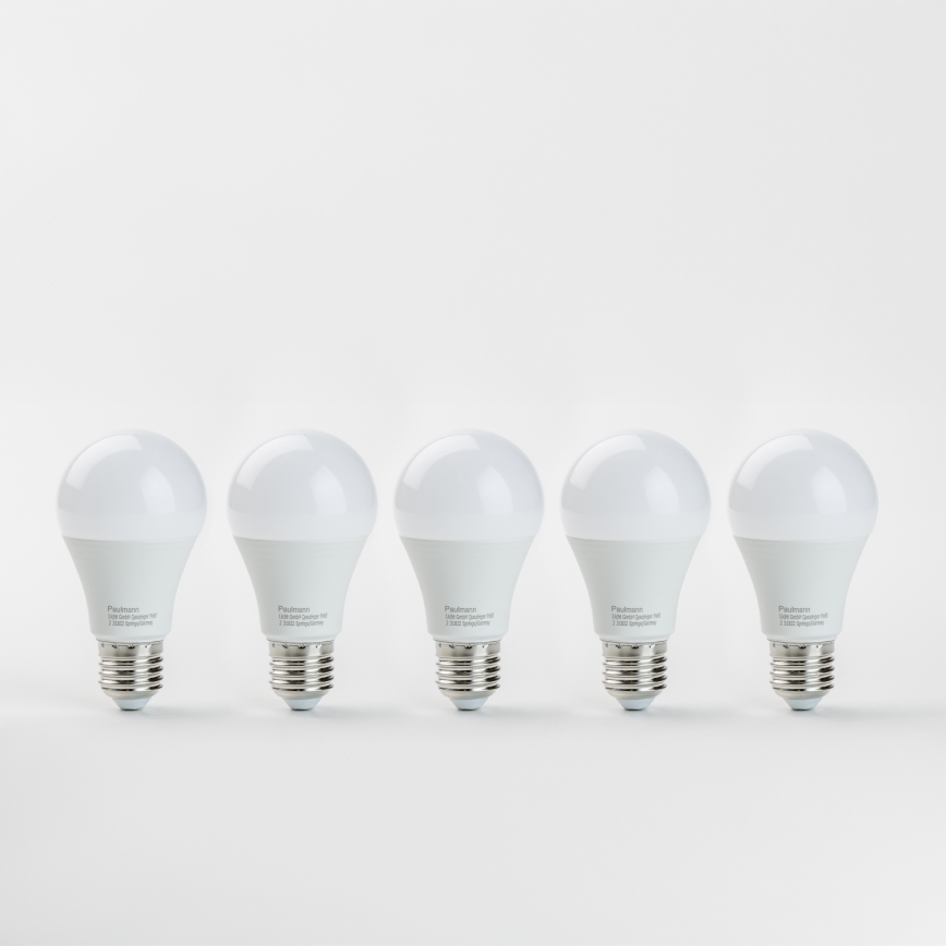 KIT 5x LED glödlampa A60 E27/9W/230V 2700K - Paulmann 28780