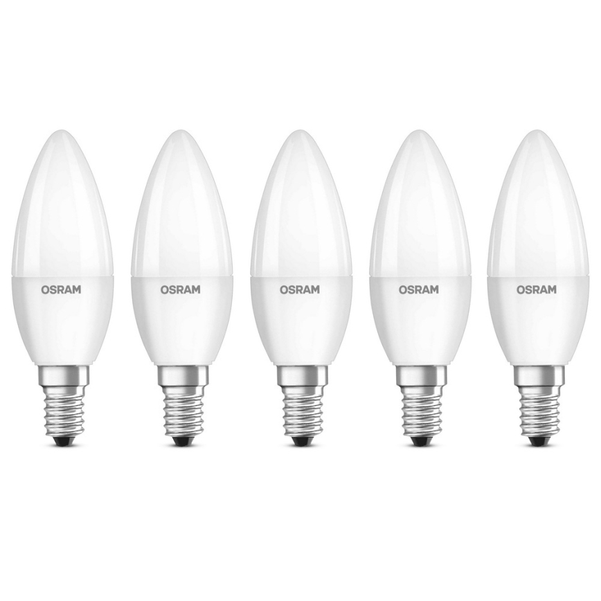 KIT 5x LED glödlampa BASE B40 E14/4,9W/230V 2700K - Osram