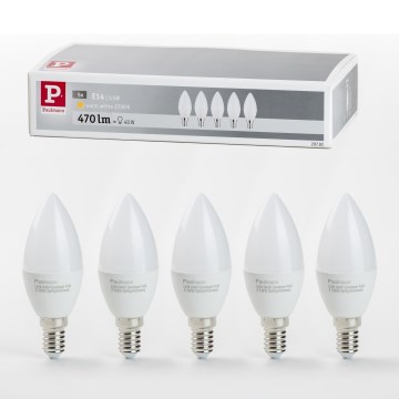 KIT 5x LED glödlampa E14/5,5W/230V 2700K - Paulmann 28782