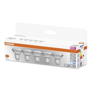 KIT 5x LED glödlampa PAR16 GU10/4,3W/230V 4000K 36° - Osram