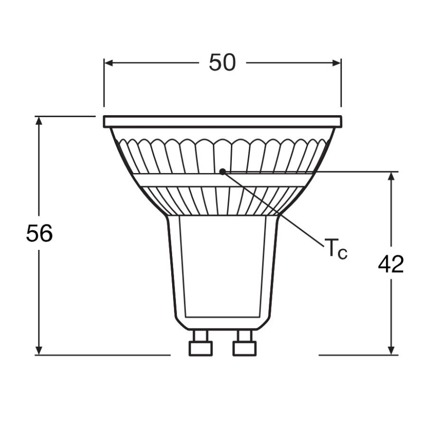 KIT 5x LED glödlampa PAR16 GU10/4,3W/230V 4000K 36° - Osram