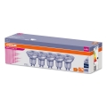 KIT 5x LED Ljusreglerad glödlampa PAR16 GU10/4,5W/230V 4000K 36° - Osram