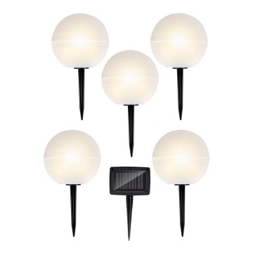 KIT 5x LED solcellsbelysning LED/3,2V Flerfärgad
