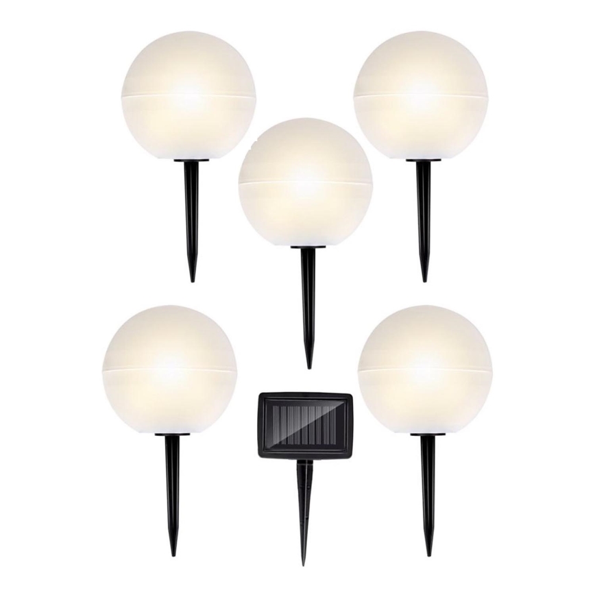 KIT 5x LED solcellsbelysning LED/3,2V Flerfärgad