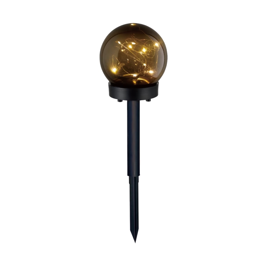KIT 5x LED solcellslampa 5xLED/0,12W/1,2V 3000K IP44 svart