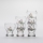 Kit 6x likörglas genomskinlig - blomma pattern nr. 3