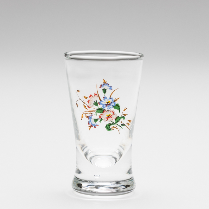 Kit 6x likörglas med bukettmotiv nr. 3