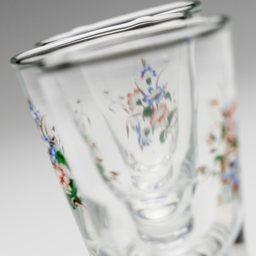 Kit 6x likörglas med bukettmotiv nr. 3