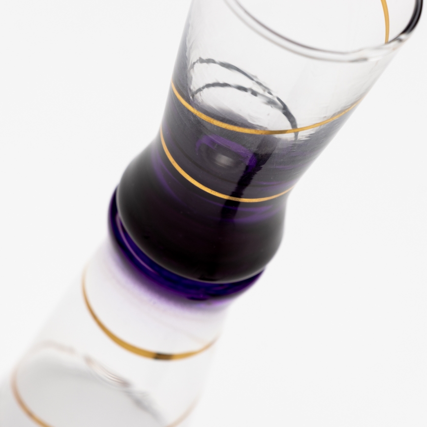 Kit 6x snappsglas 25 mm genomskinlig grön