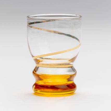 Kit 6x snappsglas genomskinlig gul