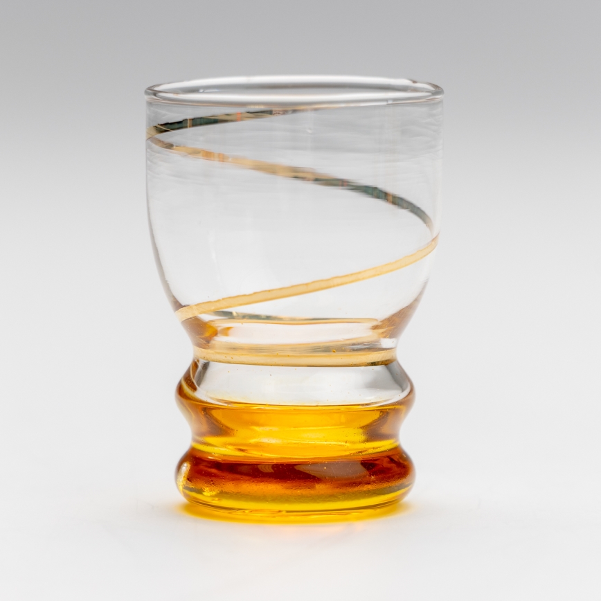 Kit 6x snappsglas genomskinlig gul