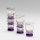 Kit 6x snappsglas genomskinlig lila