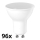 KIT 96x LED glödlampa GU10/7,5W/230V 4000K