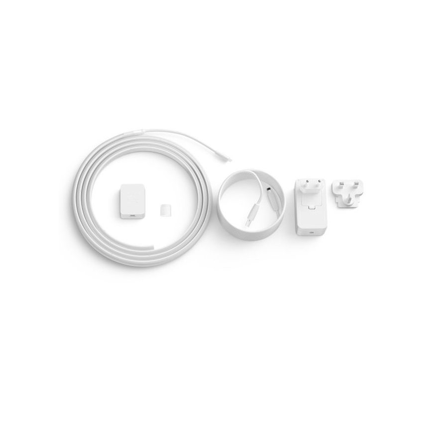 KIT - LED RGBW dimbar remsa Philips Hue WHITE AND COLOR AMBIANCE 2m LED/20W/230V + 4x Ljusreglerad glödlampa Philips A60 E27/6,5W/230V 2000-6500K
