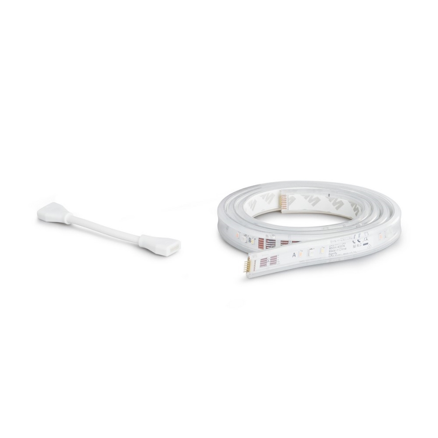 KIT - LED RGBW dimbar remsa Philips Hue WHITE AND COLOR AMBIANCE 2m LED/20W/230V + list 1m LED/11W/12V