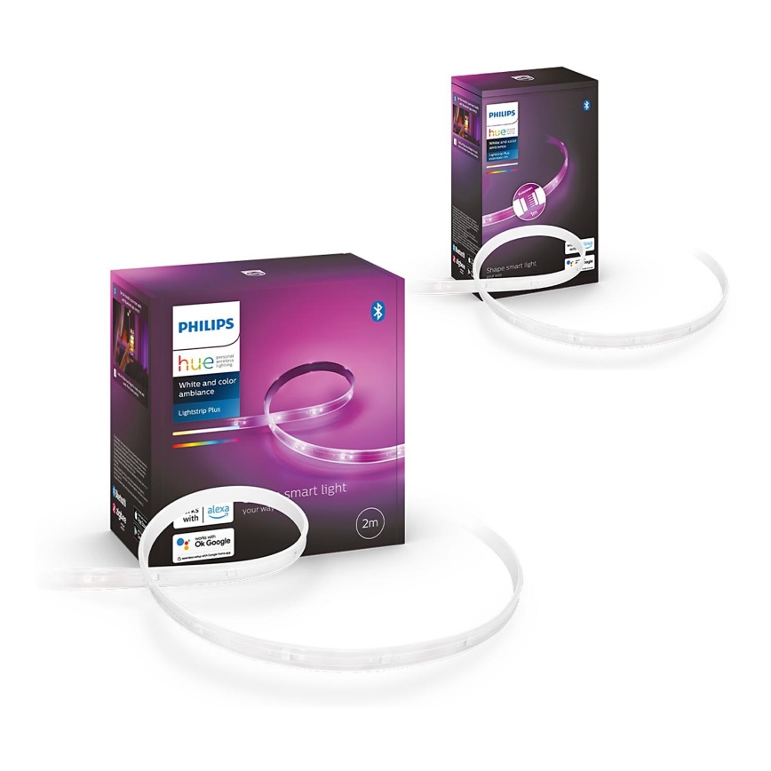 KIT - LED RGBW dimbar remsa Philips Hue WHITE AND COLOR AMBIANCE 2m LED/20W/230V + list 1m LED/11W/12V