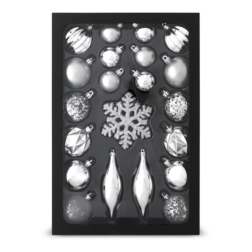 Kit of Christmas ornaments 25 delar silver
