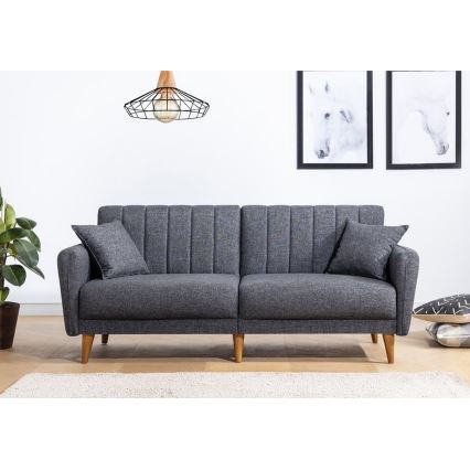 KITO tvåsitsig bäddsoffa, mörkgrå