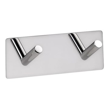 Klädkrok 11,5 x 4,5 cm, rostfritt stål/silverfärgad