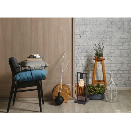 Bordslampa HARD 1xE27/11W/230V trä/svart
