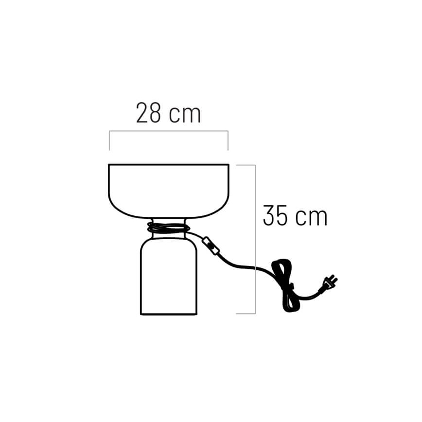 Bordslampa ABEL 1xE27/11W/230V blå
