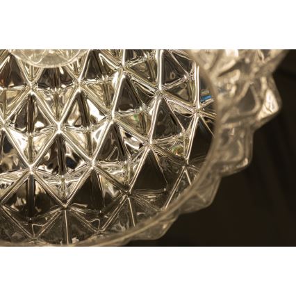 Ljuskrona med upphängningsrem DIAMOND 1xE27/11W/230V gyllene
