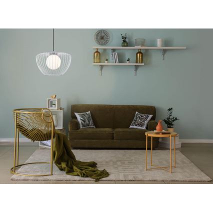 Ljuskrona med upphängningsrem FORMAL 1xG9/4W/230V silver