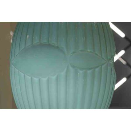 Ljuskrona med upphängningsrem ELLIPTIC 1xE27/11W/230V grön