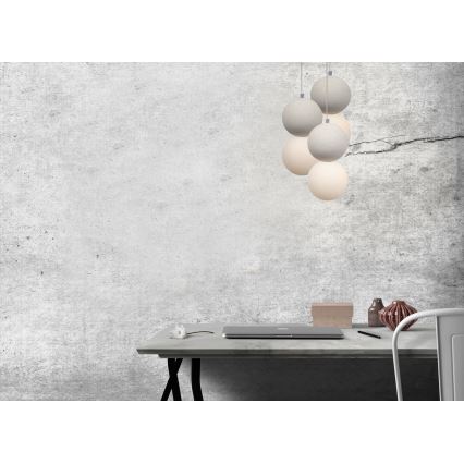 Ljuskrona med upphängningsrem STRING 1xG9/4W/230V vit
