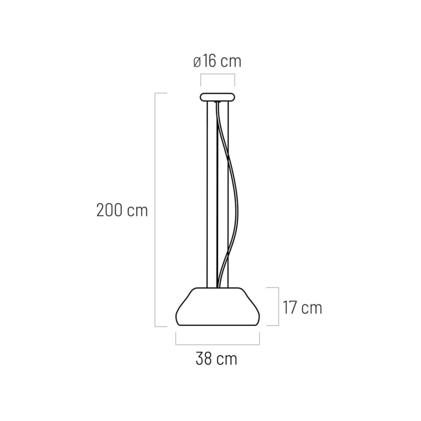 LED med upphängningsrem PADDY LED/24W/230V vit