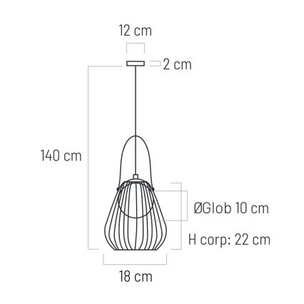 Vägglampa MEMORY 1xG9/4W/230V vit/brun