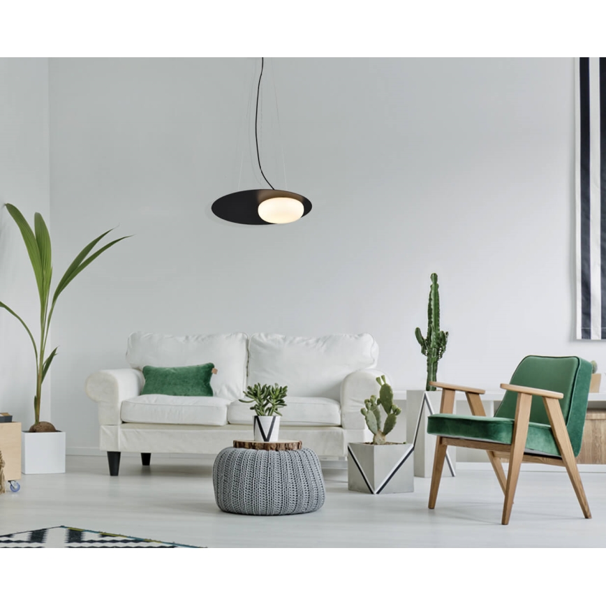 LED med upphängningsrem PETIT LED/12W/230V svart