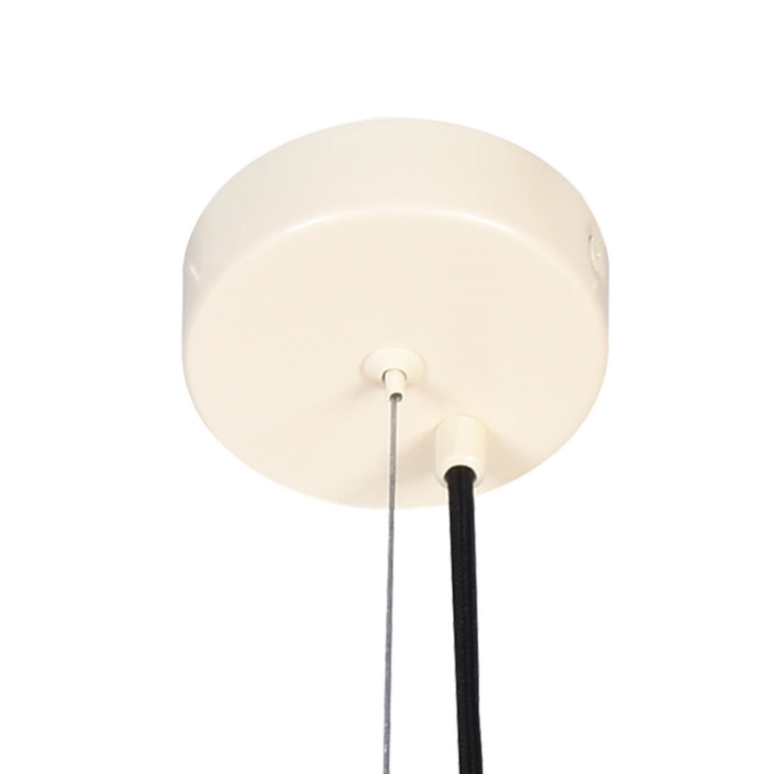 Ljuskrona med upphängningsrem ABEL 2xE27/11W/230V diameter 28 cm grädde