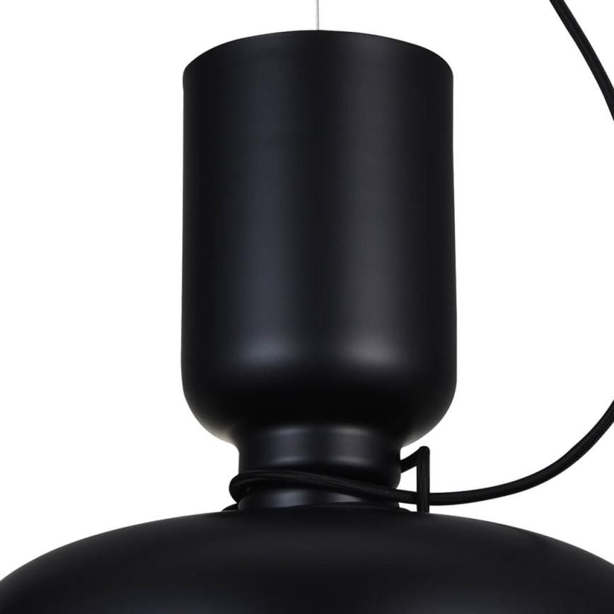 Ljuskrona med upphängningsrem ABEL 2xE27/11W/230V diameter 28 cm svart