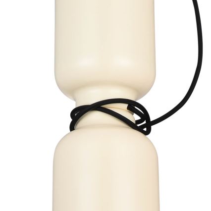 Ljuskrona med upphängningsrem ABEL 2xE27/11W/230V diameter 13 cm grädde