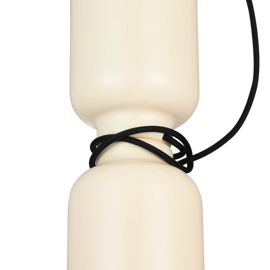 Ljuskrona med upphängningsrem ABEL 2xE27/11W/230V diameter 13 cm grädde