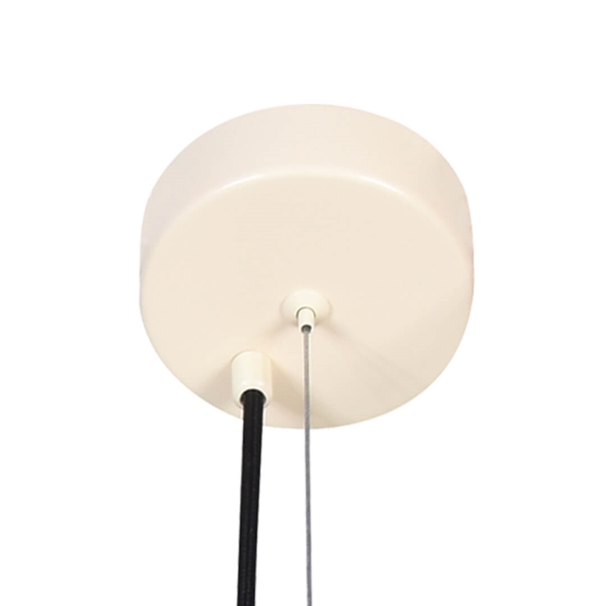 Ljuskrona med upphängningsrem ABEL 2xE27/11W/230V diameter 13 cm grädde