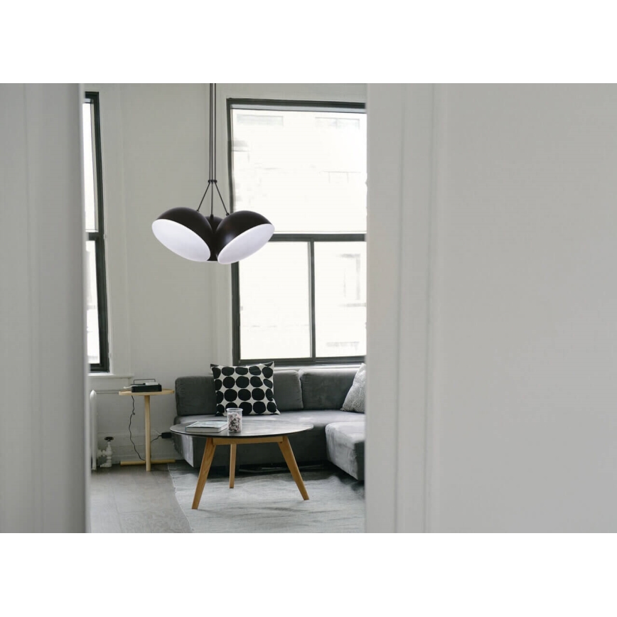 LED med upphängningsrem CROWD 3xLED/20W/230V svart