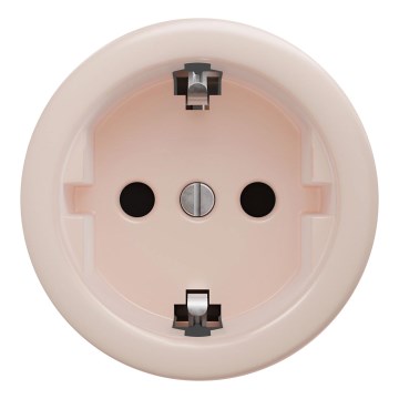 Kliklap - Retro ramlöst vägguttag för hem SCHUKO 230V/16A gammalrosa