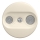 Kliklap - Retro TV- och radiouttag (genomgående) utan ram, beige