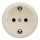 Kliklap - Retro vägguttag för hemmet utan ram SCHUKO 230V/16A beige