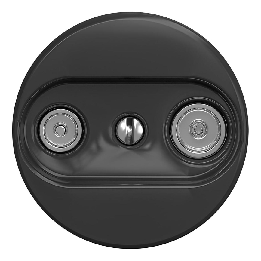 Kliklap - Vintage-abonnentuttag TV+R (continuous) antracit